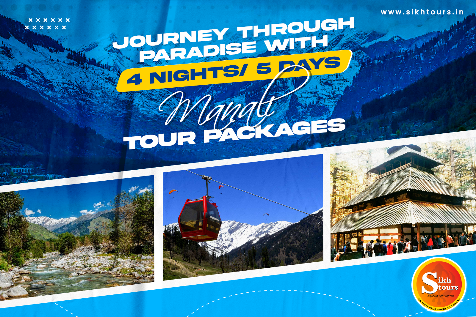 Journey Through Paradise with 4 Nights/ 5 Days Manali Tour Packages